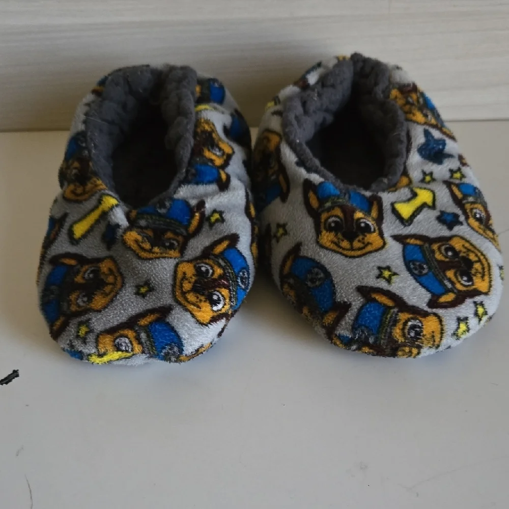 Kids Grey Paw Patrol Character Slip-On Slippers - Unbranded